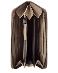 Brunello Cucinelli Brunello Cucinelli Suede Zip Around Wallet