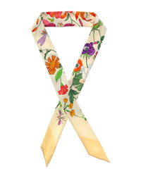 Gucci Gucci Printed Silk Neck Bow