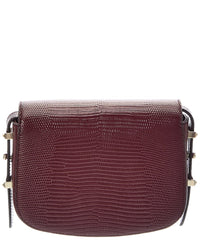 Jimmy Choo Jimmy Choo Lizard-Embossed Leather Crossbody