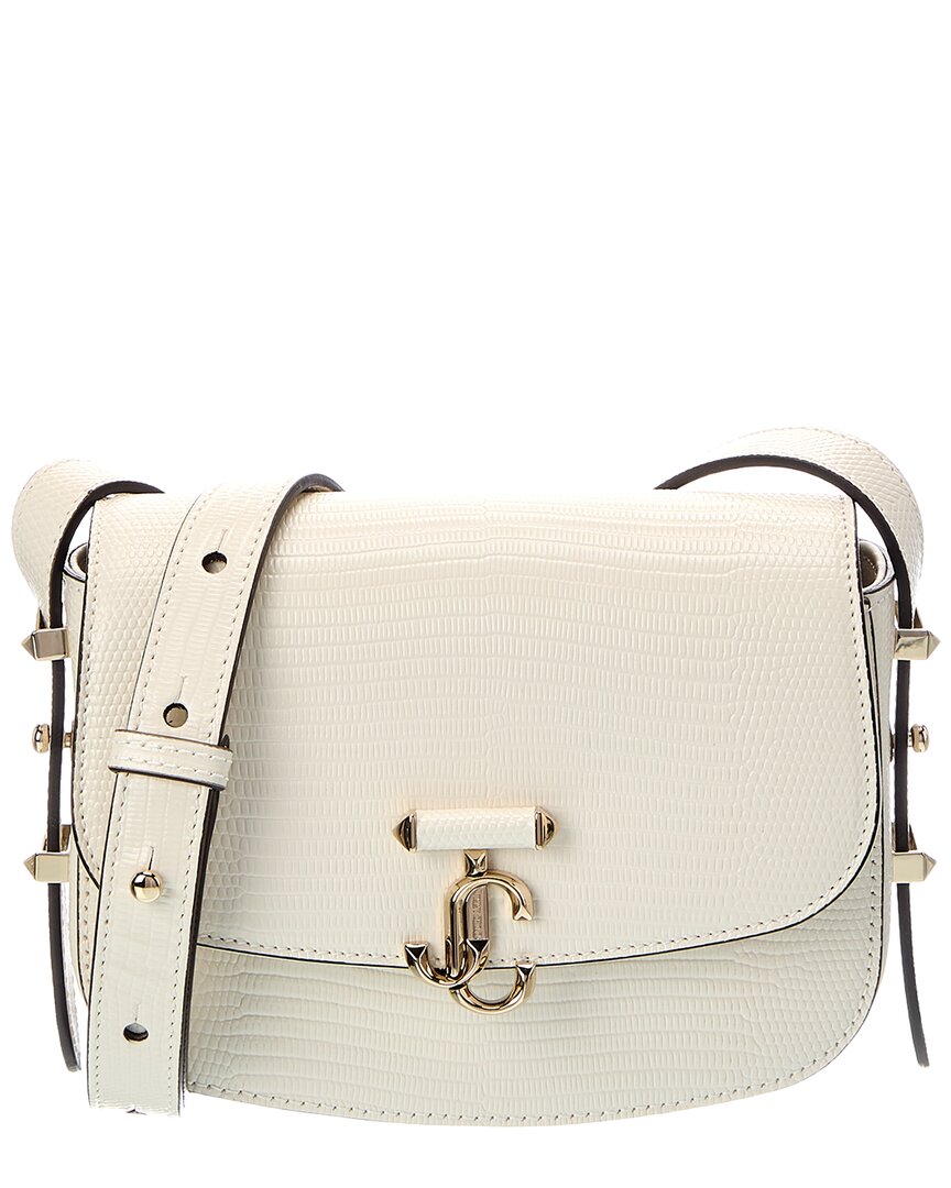 Jimmy Choo Jimmy Choo Lizard-Embossed Leather Crossbody