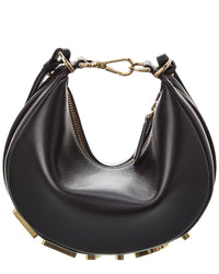 FENDI Fendi Fendigraphy Mini Leather Hobo Bag