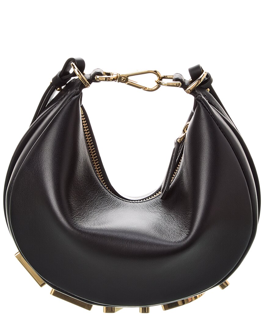 FENDI Fendi Fendigraphy Mini Leather Hobo Bag