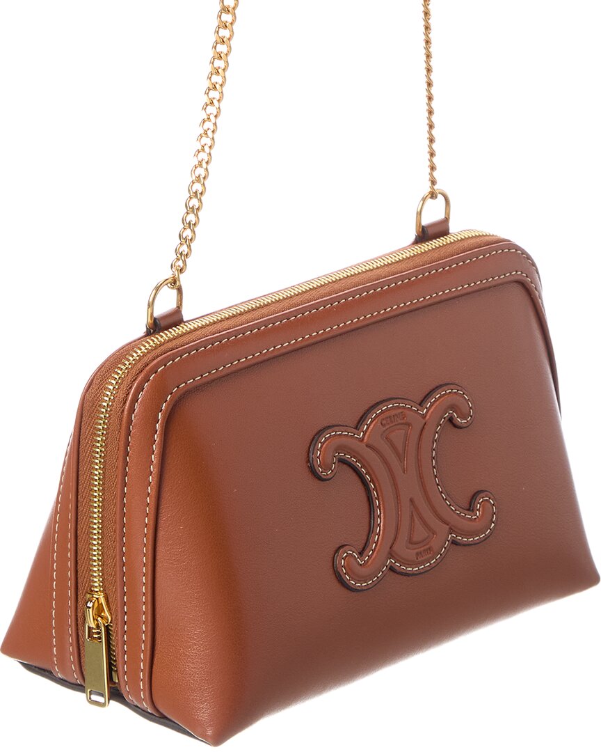 CELINE Celine Logo Leather Crossbody