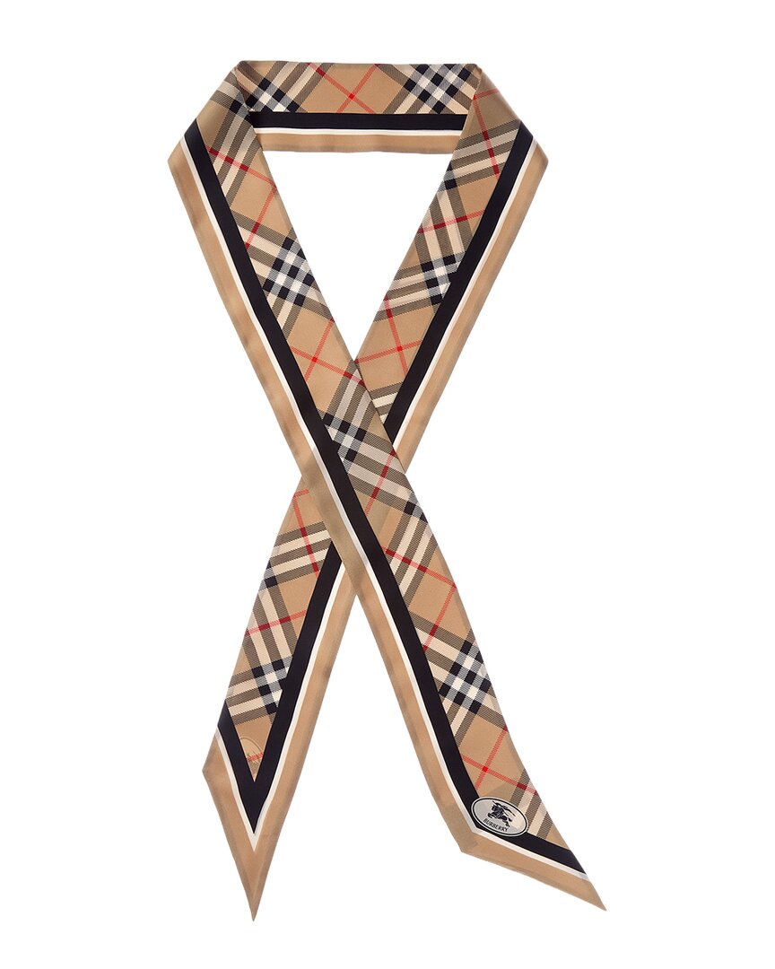 Burberry Burberry Logo Silk Scarf