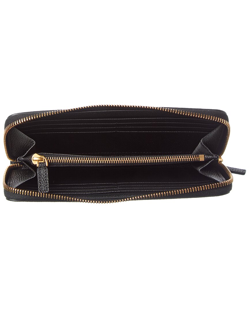 Valentino Valentino Vlogo Leather Ziparound Wallet