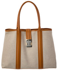 Christian Louboutin Christian Louboutin Canvas & Leather Tote