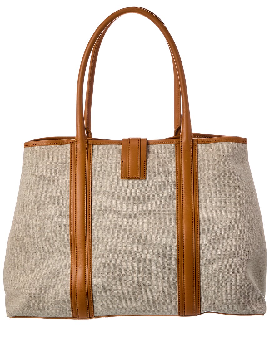 Christian Louboutin Christian Louboutin Canvas & Leather Tote