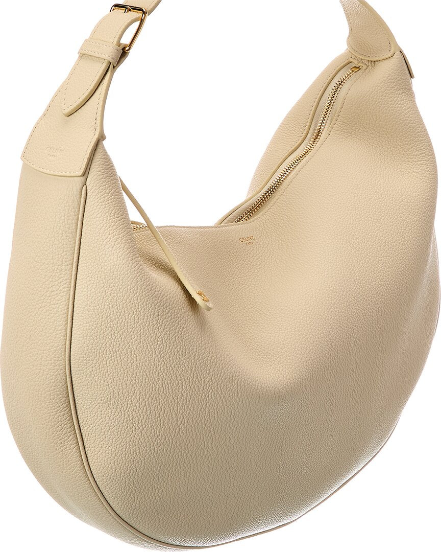 CELINE Celine Lulu Large Leather Hobo Bag