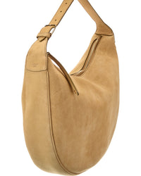 CELINE Celine Lulu Large Suede Hobo Bag