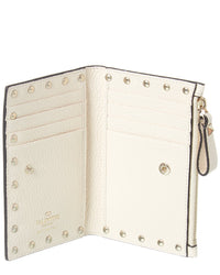 Valentino Rockstud Leather Card Case