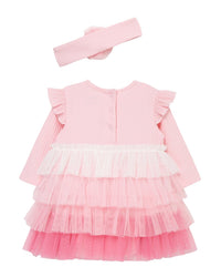 Little Me Little Me Hearts Ombre Bodysuit Set