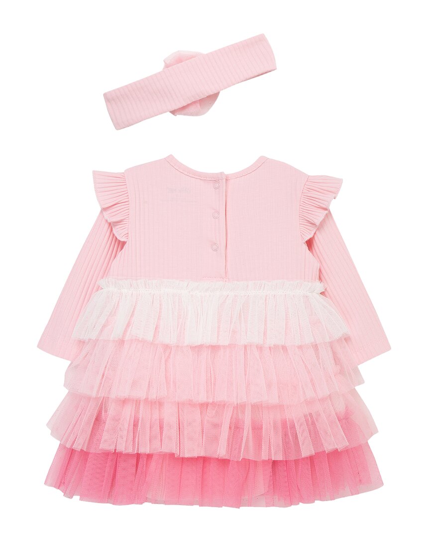 Little Me Little Me Hearts Ombre Bodysuit Set