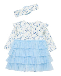 Little Me Little Me Floral Bodysuit Set