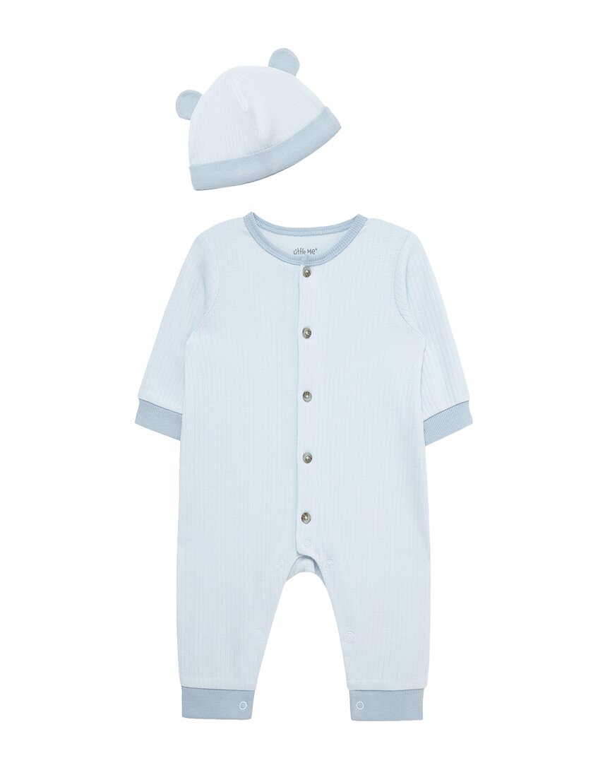 Little Me Little Me Coverall & Hat Set