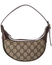 Gucci Gucci Ophidia Small Gg Supreme Canvas & Leather Hobo Bag