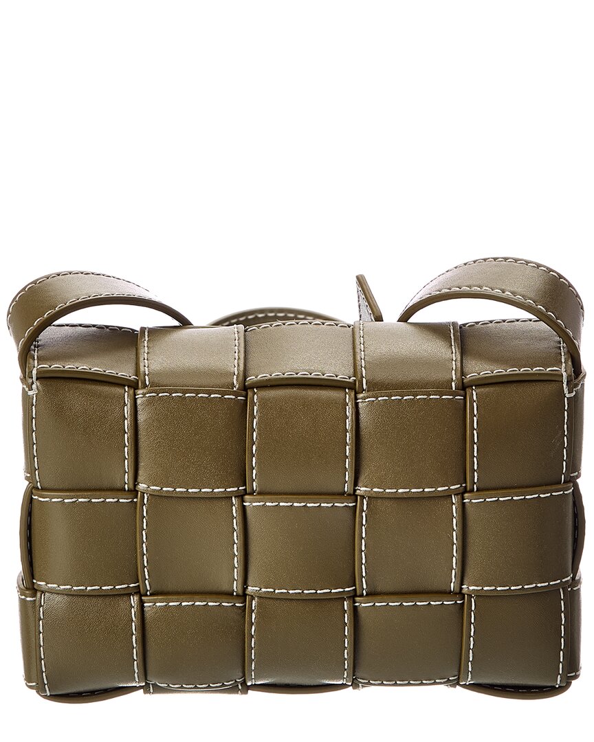 Bottega Veneta Bottega Veneta Cassette Small Urban Stitch Maxi Intrecciato Leather Shoulder