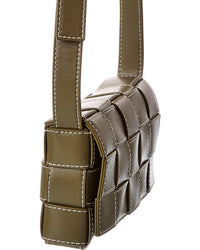 Bottega Veneta Bottega Veneta Cassette Small Urban Stitch Maxi Intrecciato Leather Shoulder