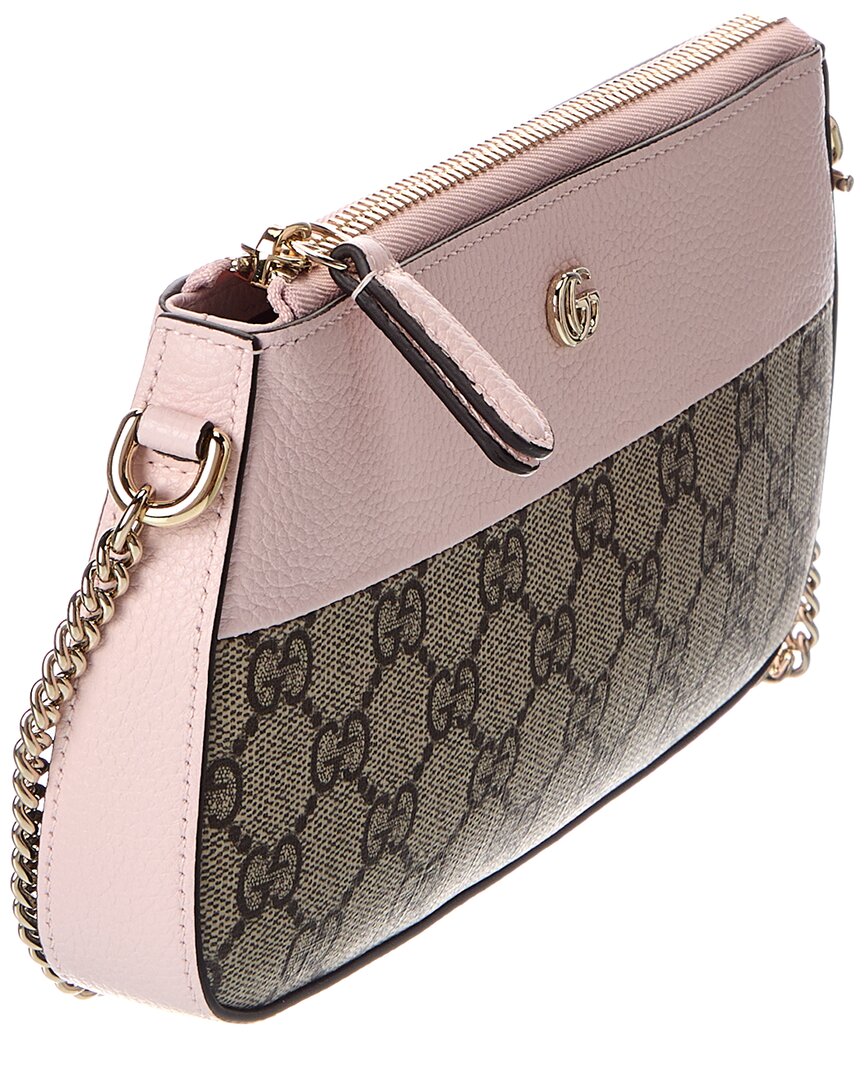 Gucci Gucci Bicolor Gg Marmont Mini Gg Supreme Canvas & Leather Crossbody