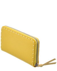 FENDI Fendi Selleria Leather Zip Around Wallet