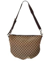 Gucci Gucci B Medium Gg Canvas & Leather Shoulder Bag
