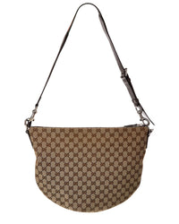 Gucci Gucci B Medium Gg Canvas & Leather Shoulder Bag