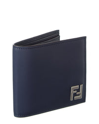 FENDI Fendi Ff Squared Leather Card Case