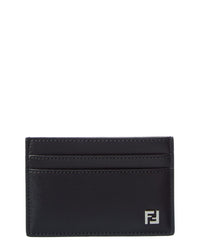 FENDI Fendi Ff Squared Leather Card Holder