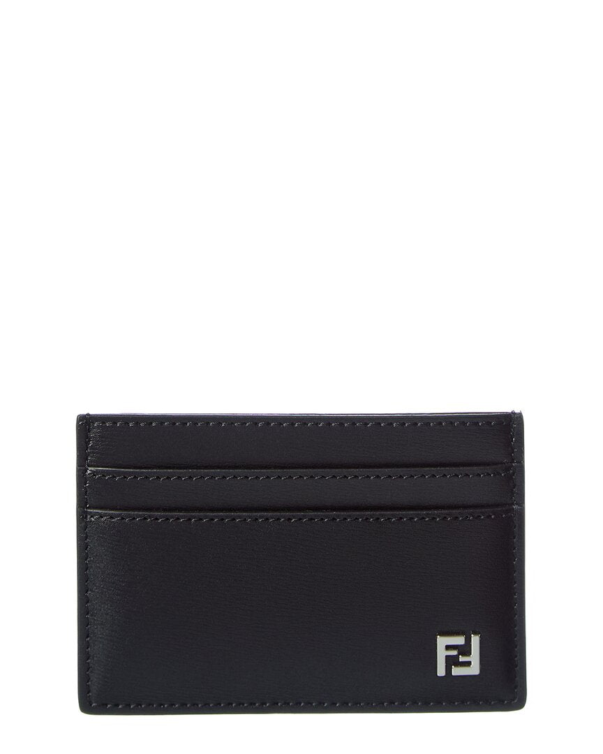 FENDI Fendi Ff Squared Leather Card Holder