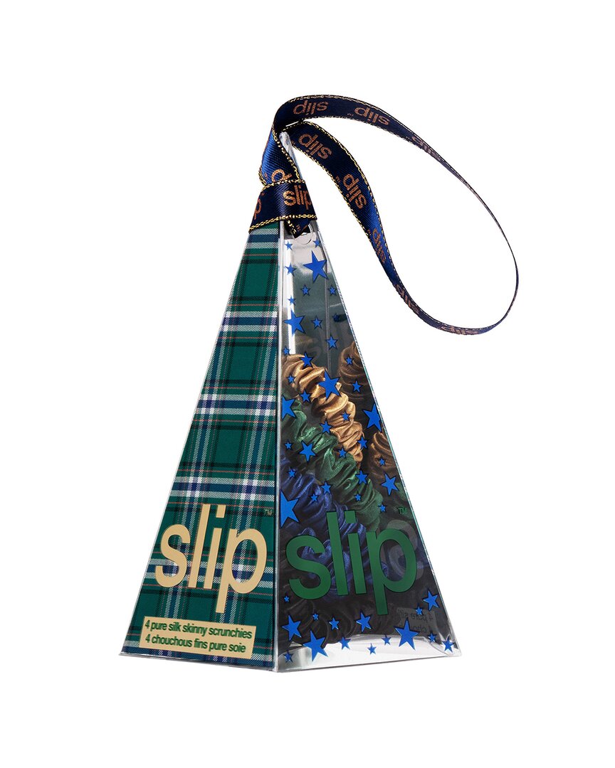 Slip® Pure Silk Skinny Scrunchie Ornament - Paige - Set Of 4