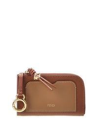 FENDI Fendi Ff Diamond Leather Coin Purse