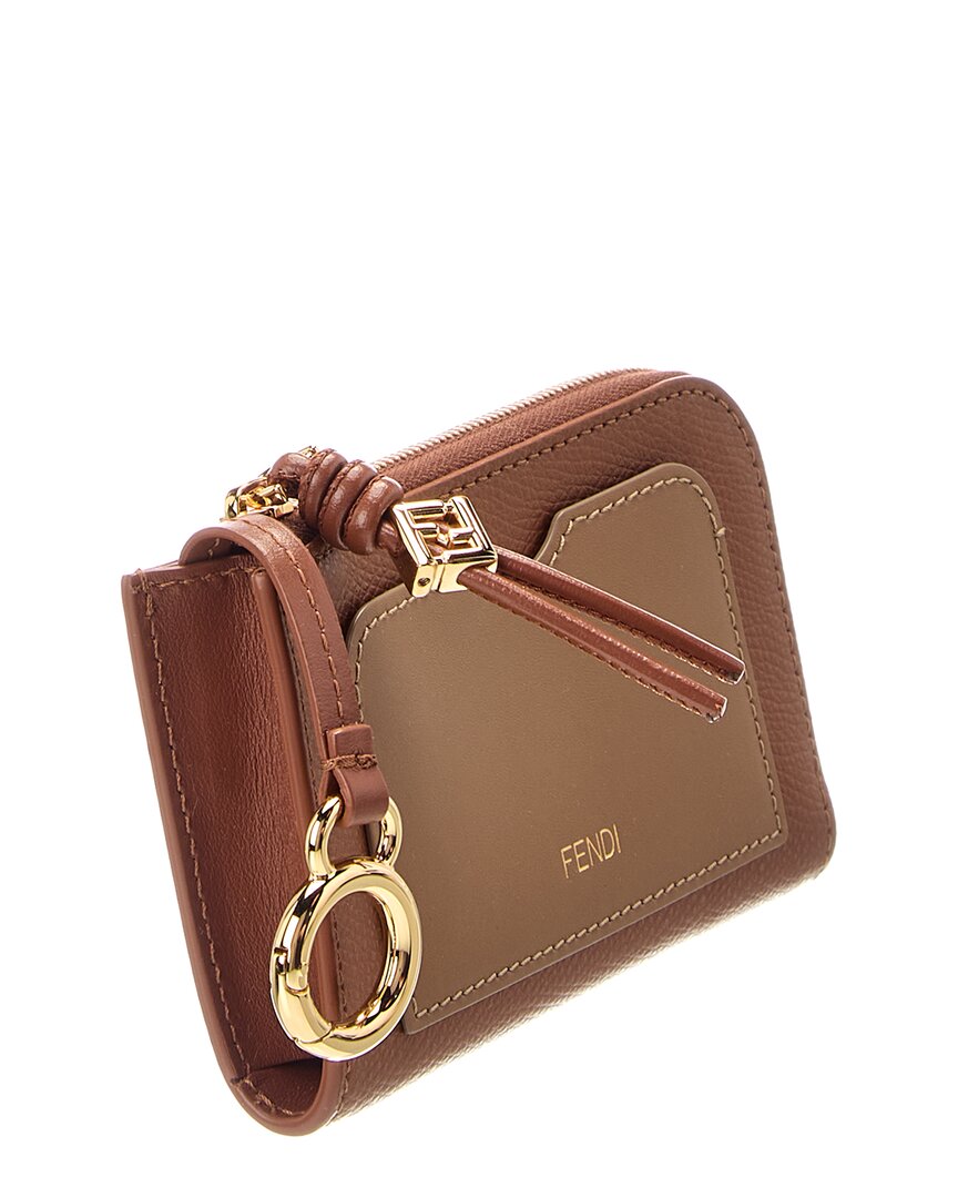 FENDI Fendi Ff Diamond Leather Coin Purse