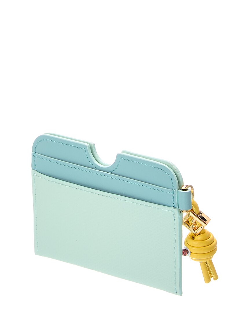FENDI Fendi Ff Diamond Leather Card Case