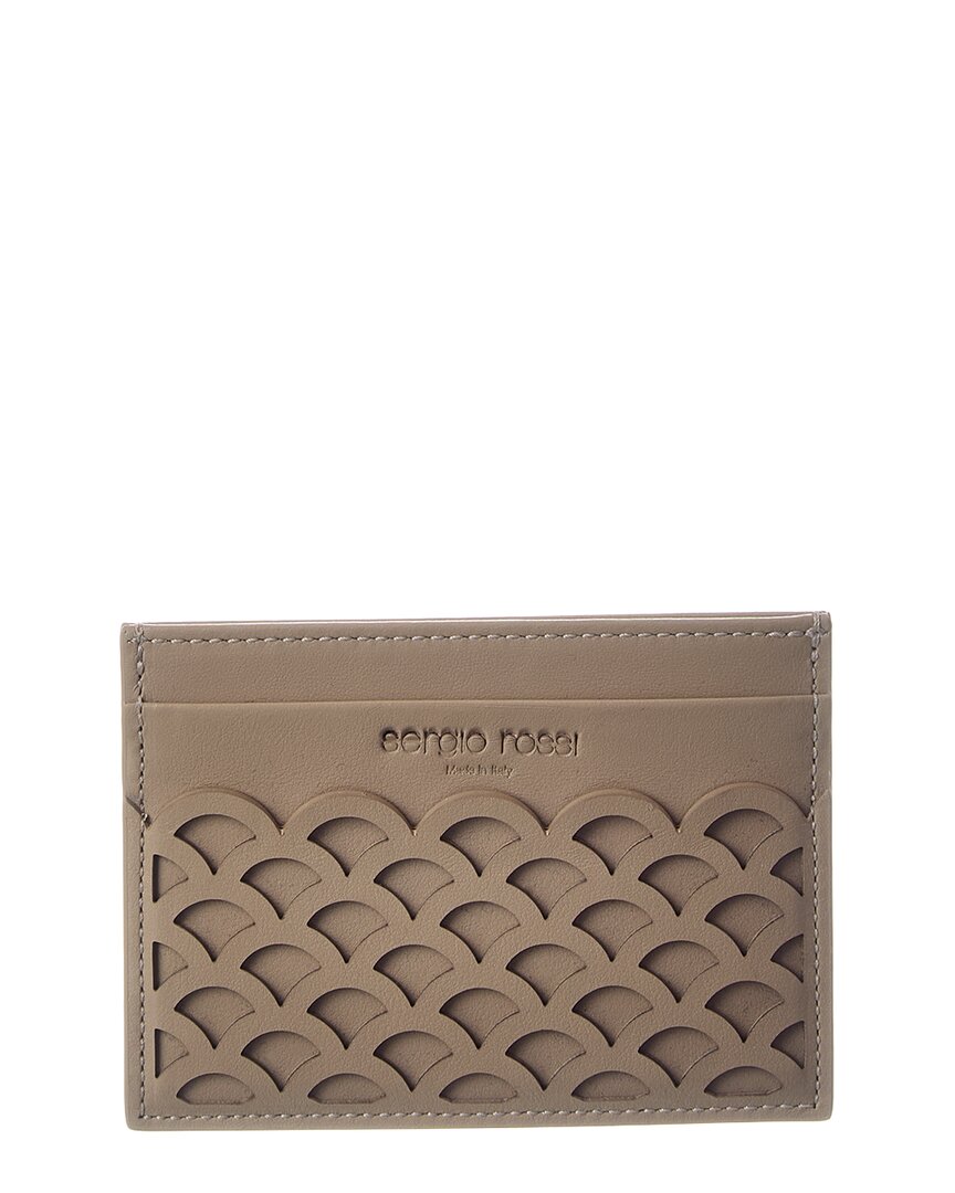 Sergio Rossi Sergio Rossi Logo Leather Card Case