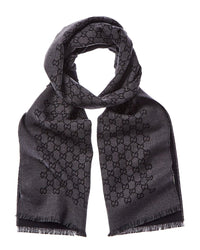 Gucci Gucci Gg Jacquard Wool Scarf