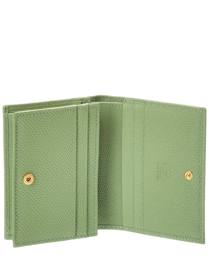 VALENTINO 財布 Valentino Vlogo Signature Leather Card Case – Bluefly