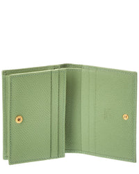 Valentino Vlogo Signature Leather Card Case