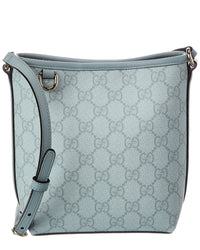 Gucci Gucci Gg Emblem Nano Gg Supreme Canvas & Leather Bucket Bag