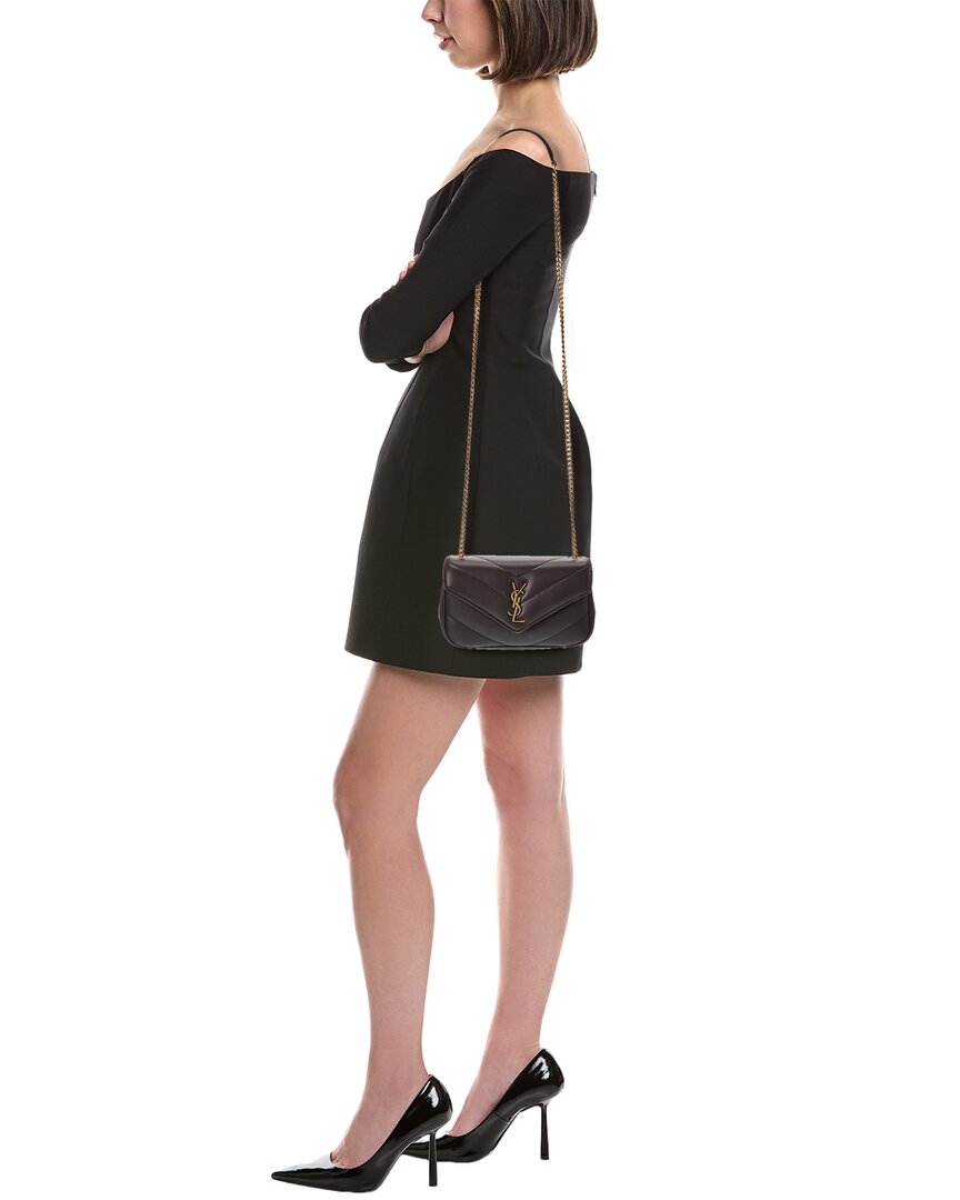 Saint Laurent Loulou Mini Leather Crossbody