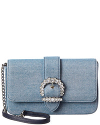 Jimmy Choo Jimmy Choo Cheri Denim Wallet On Chain