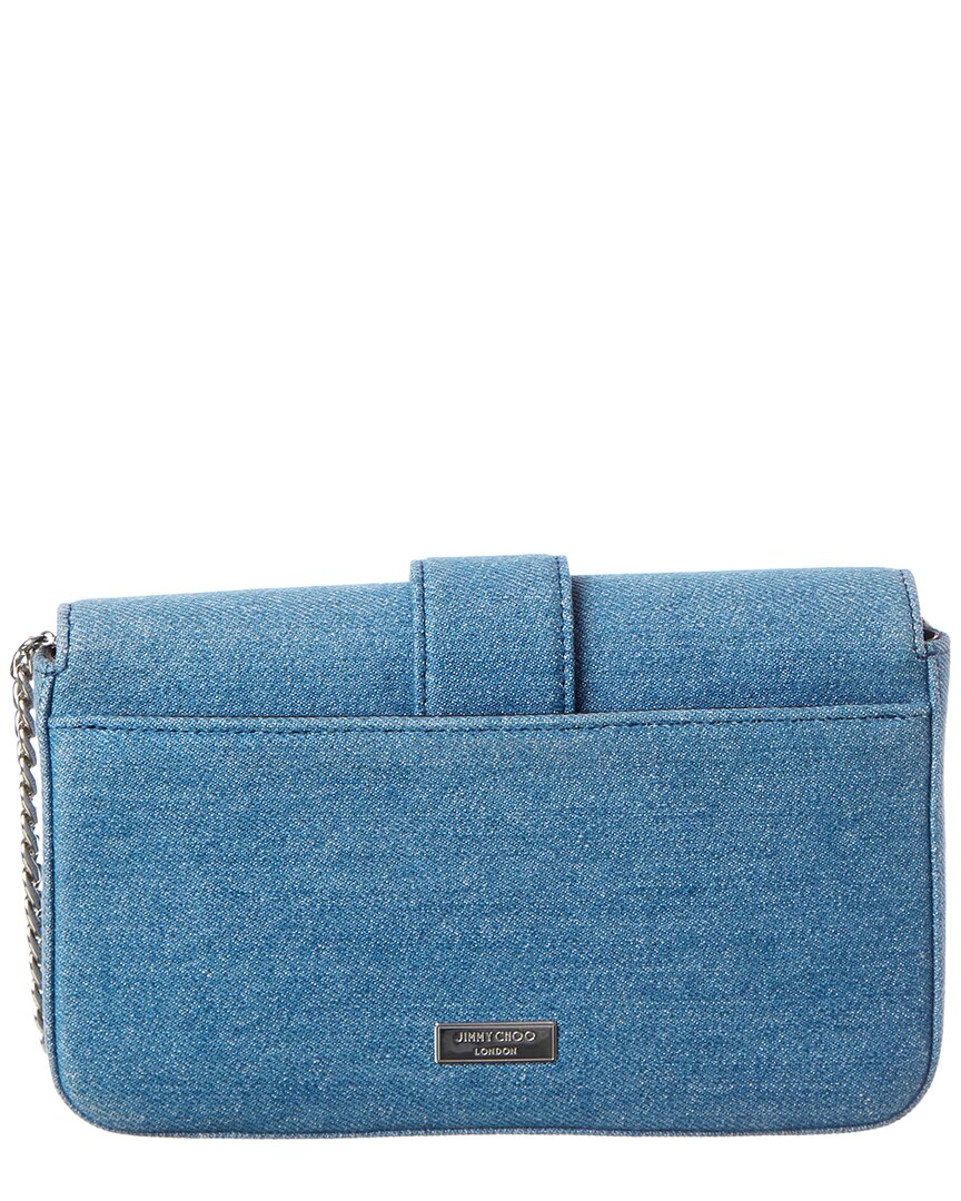 Jimmy Choo Jimmy Choo Cheri Denim Wallet On Chain