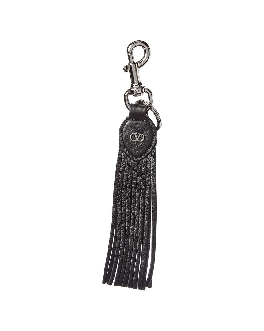 Valentino Vlogo Signature Leather Key Chain