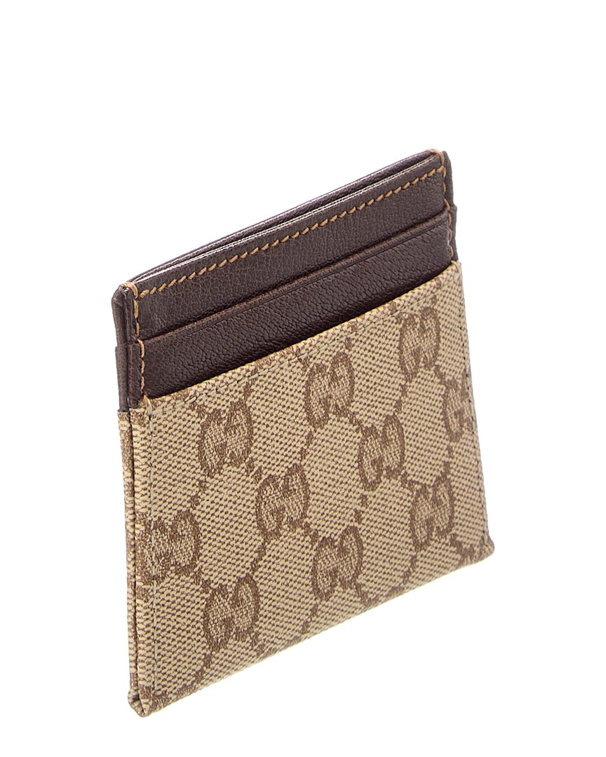 Gucci Gucci Essence Classic Canvas Leather Card Case