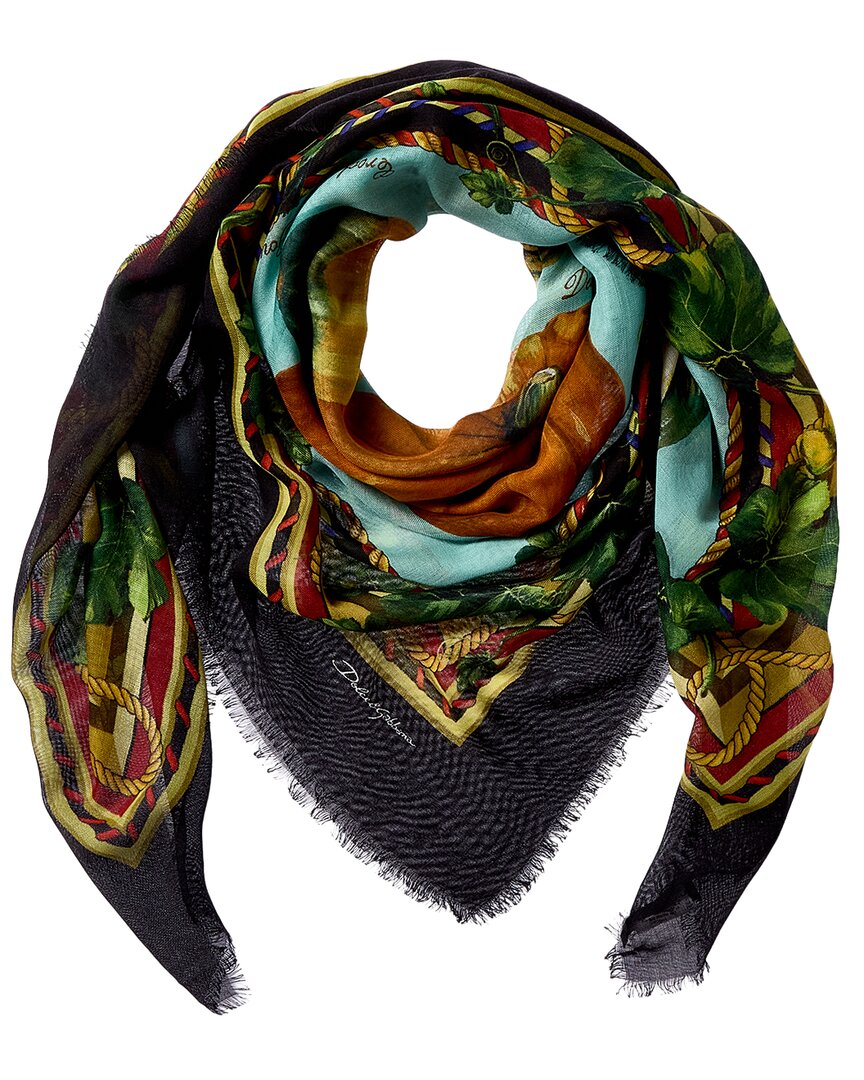 Dolce & Gabbana Dolce & Gabbana Cashmere & Silk-Blend Scarf