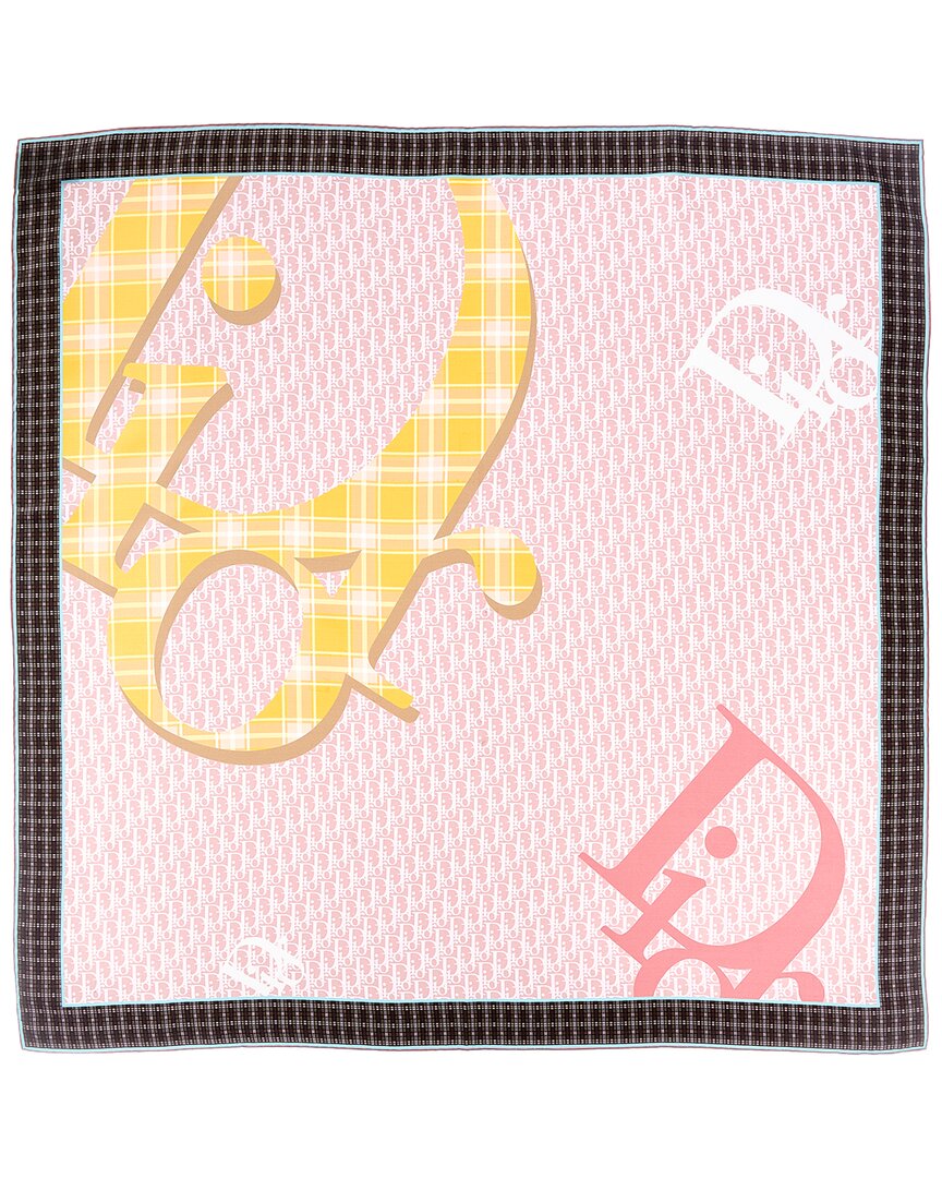 Dior Dior Infini Tartan Silk Scarf