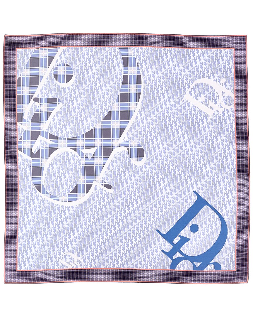 Dior Infini Tartan Silk Scarf