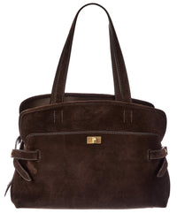 Anya Hindmarch Wilson Suede & Leather Satchel
