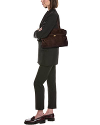 Anya Hindmarch Wilson Suede & Leather Satchel