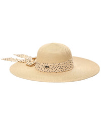 Surell Surell Accessories Bow Straw Sun Hat
