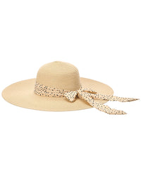 Surell Surell Accessories Bow Straw Sun Hat