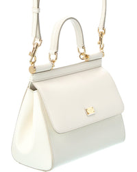 Dolce & Gabbana Dolce & Gabbana Sicily Small Leather Satchel